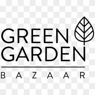 Green Garden Bazaar Logo - Line Art Clipart
