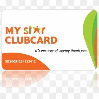 Earn Every Time You Spend - Star Bazaar Club Card Clipart