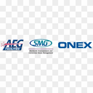 Aeg Facilities, Smg And Onex Logos - Aeg Live Clipart