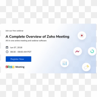 Like Webinar Analytics, Polls, Q&a, Recording, Changing - Zoho Office Suite Clipart