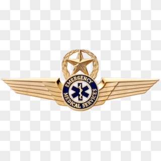 2136sw Emt Star & Wreath Wing - Ems Captain Rank Logo Png Clipart