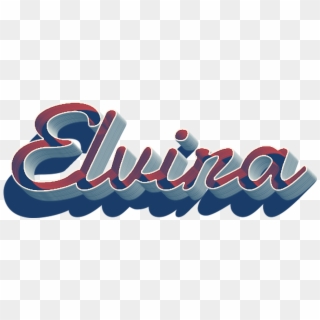 Elvira 3d Letter Png Name - Graphic Design Clipart