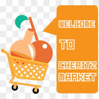 Cheritz Market Welcome - Shopping Cart Clipart