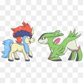 Virizion And Keldeo By Neothebean , Png Download - Pokemon Virizion And Keldeo Clipart