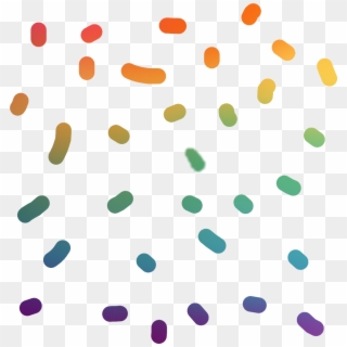 #rainbow #confetti #party #cool #like #edit #sticker - Polka Dot Clipart