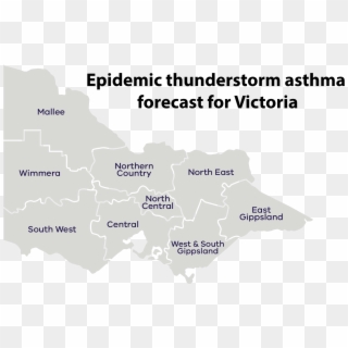 Thunderstorm Asthma Forecast Maps - University Of Victoria Clipart