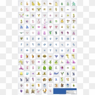 Badges, Symbols And Z-crystals - Shiny 2nd Gen Pokemon Clipart