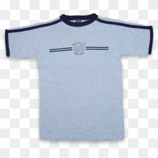 Vintage University Of Notre Dame T-shirt Grey/navy - Active Shirt Clipart