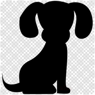 Cute Dog Silhouette Clipart Bichon Frise Puppy Yorkshire - Silhouette Of A Dog Face - Png Download