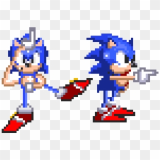 Sonic 2 Lake The L And Default Dance - 16 Bit Sonic Gif Clipart