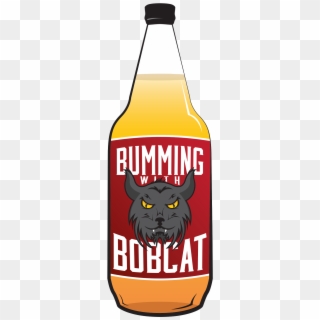 Don't Forget To Head Over To The Bumming With Bobcat - Glass Bottle Clipart