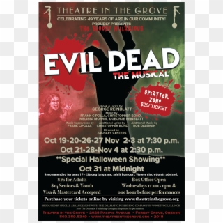 Finalevil Dead Poster Evil - Evil Dead The Musical Clipart