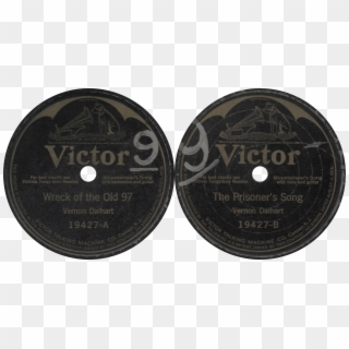 The Original Acoustical Recording Of Dalhart's 1924 - Victor Records Clipart