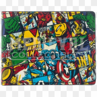 Marvel All Over Print Bi Fold Wallet - Wallet Clipart