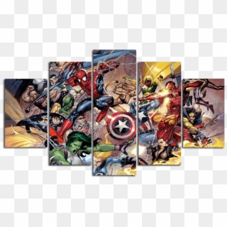 Marvel Comics Universe - Marvel Painting Canvas Clipart