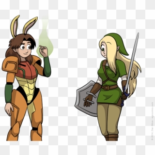 Requested By Brian - Samus With Bunny Ears Clipart