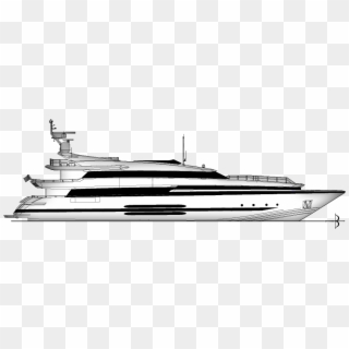 Profile - Luxury Yacht Clipart