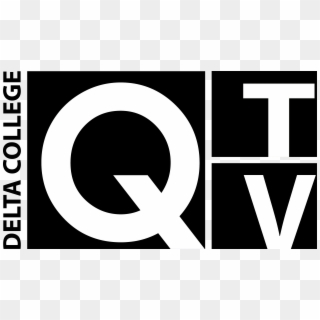 Q-tv Logo In Black - Circle Clipart
