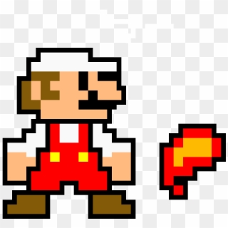 Fire Mario - Fire Mario Pixel Art Clipart