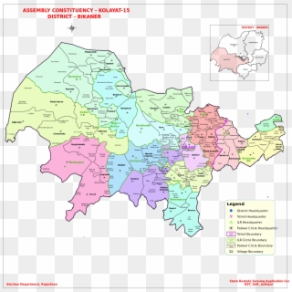 Kolayat Rajasthan Assembly Map - Kolayat Vidhan Sabha Map Clipart