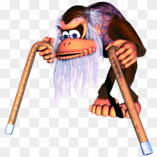 This Pops Out Of The Barrel - Donkey Kong Country 2 Cranky Kong Clipart