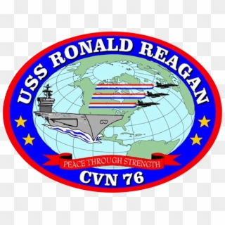Uss Ronald Reagan Coa - Uss Ronald Reagan Cvn 76 Logo Clipart
