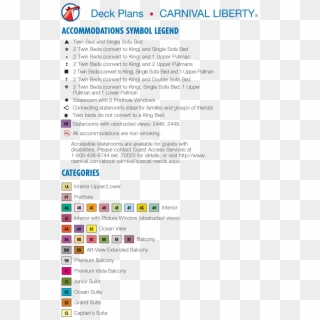 Carnival Liberty Deck Plans Carnival Liberty Cruise, - Carnival Sunrise Deck Plan Clipart