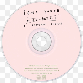 Sonic Youth A Thousand Leaves Cd Disc Image - Sonic Youth Evol Cd Clipart