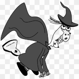 Flying, Halloween, Wizard, Witchcraft, - Witch On A Vacuum Clipart