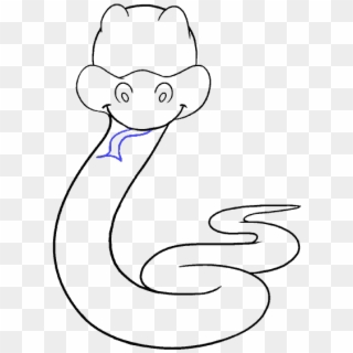 Free How To Draw A Cartoon Snake Easy - Cartoon Clipart