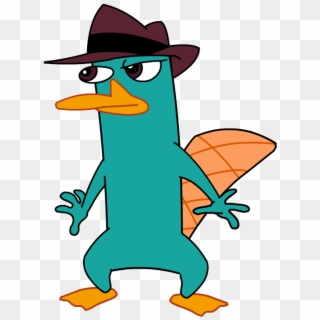 Fine Dining And Breathing - Agent Perry The Platypus Clipart