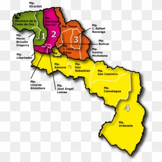Aragua - Mapa Del Estado Aragua Clipart