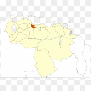 Mapa-carabobo - Venezuela Map Png Clipart