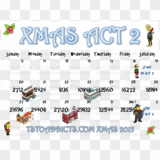 Act Two Calendar Xmas Clipart