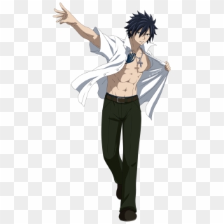 We Have Nothing To Fear Even If We Don't Have Any Magic - Fairy Tail Gray Shirtless Clipart