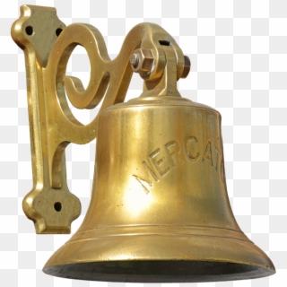Ship Bell Bell Brass Seafaring Metallic Metal Old - Brass Clamps For Temple Bell Clipart