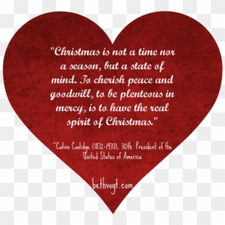 The Real Spirit Of Christmas - Heart Clipart