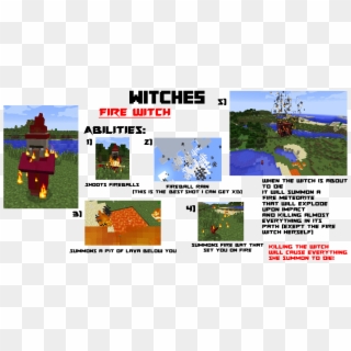 Add Elemental Witches To Minecraft With This Mod - Tree Clipart