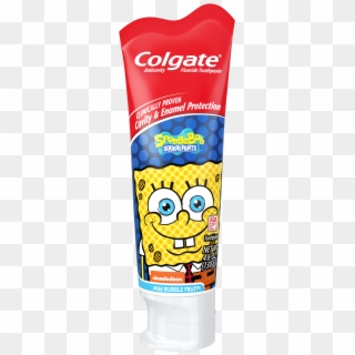 Colgate Spongebob Squarepants Fluoride Toothpaste Mild - Colgate Kids Toothpaste Clipart