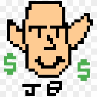 Me, Jeff Bezos - Minecraft Pixel Art Easy Meme Clipart