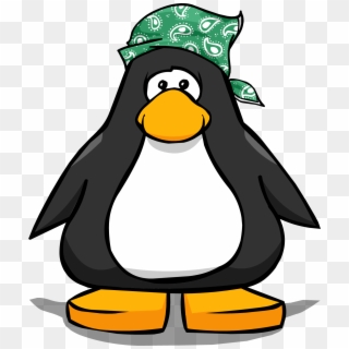 Image Green Paisley On A Player Card - Penguin With A Top Hat Clipart