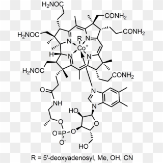 File - Cobalamin - Cyanocobalamin Structure Clipart