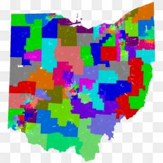 Larger Ohio House Of Representatives Map - Graphic Design Clipart