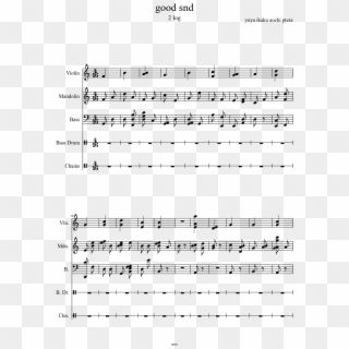 Good Snd Sheet Music Composed By Yuya Ikaku Aochi Ptera - Sheet Music Clipart
