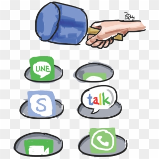 So Many Messaging Platforms, So Little Time Clipart