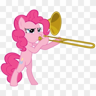 Trombone Vector Transparent - Pinkie Pie Trombone Meme Clipart