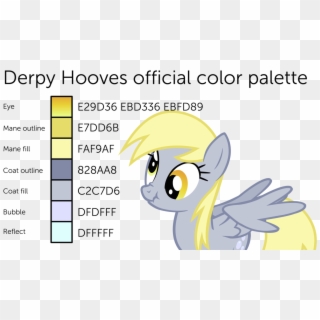 Derpy Hooves Official Color Guide By Mintyroot - Cartoon Clipart