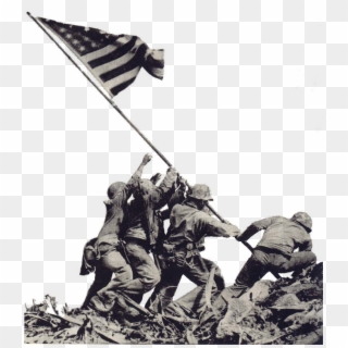 Iwo Jima Flag - Joe Rosenthal Mt Suribachi Clipart