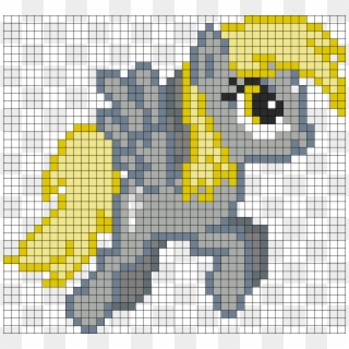 Derpy Hooves Perler Bead Pattern / Bead Sprite - My Little Pony Rainbow Dash Pixel Clipart