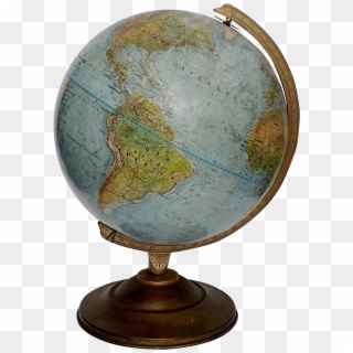 Transparent Globe Vintage - Globe On Stand Png Clipart